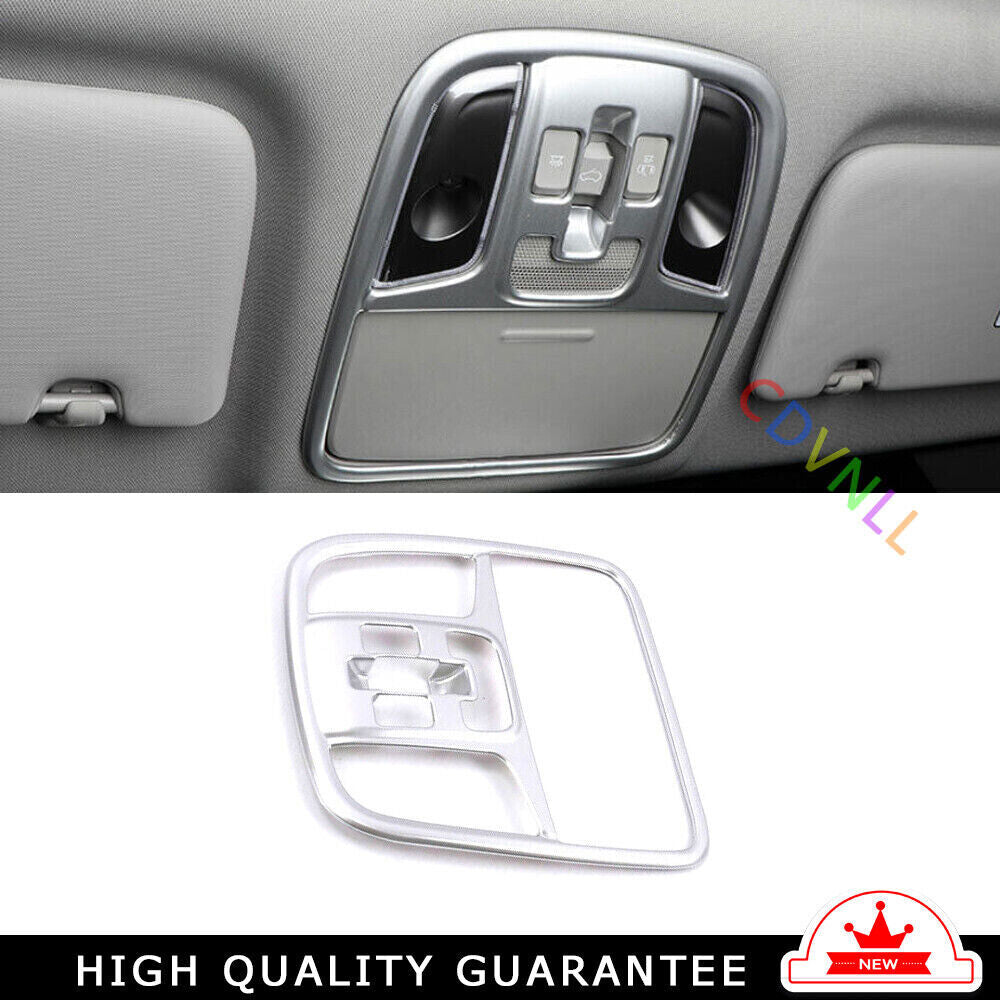 Car Front Reading Lamp Frame Cover Trim for Kia Sportage 17-2020 Matte Silver