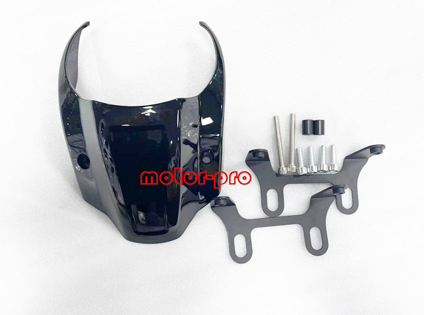 Short Gloss Black Headlight Fairing Cover for Harley Softail, Breakout, FXBR 18-23
