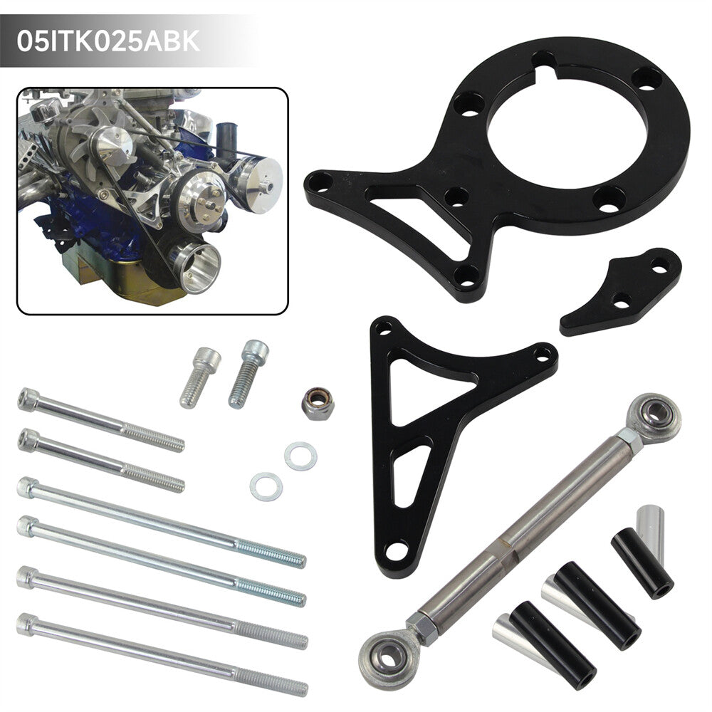 Aluminum Alternator Power Steering Bracket Kit for Ford 302 V8 5.0L 1982-1992