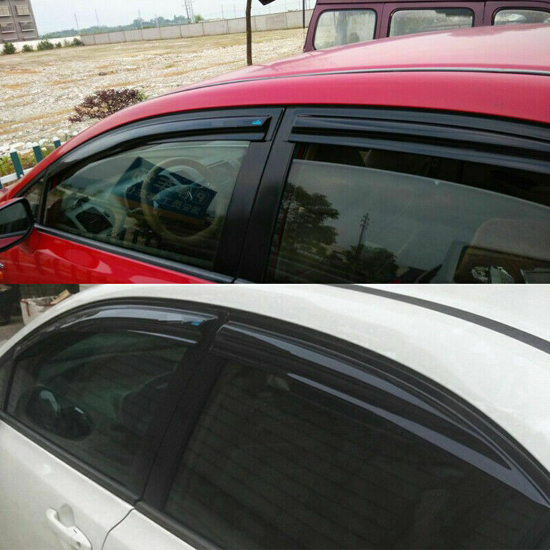 for Honda for Civic Sedan 2006-2011 Black ABS Door Window Vent Visors Sun Rain Guard