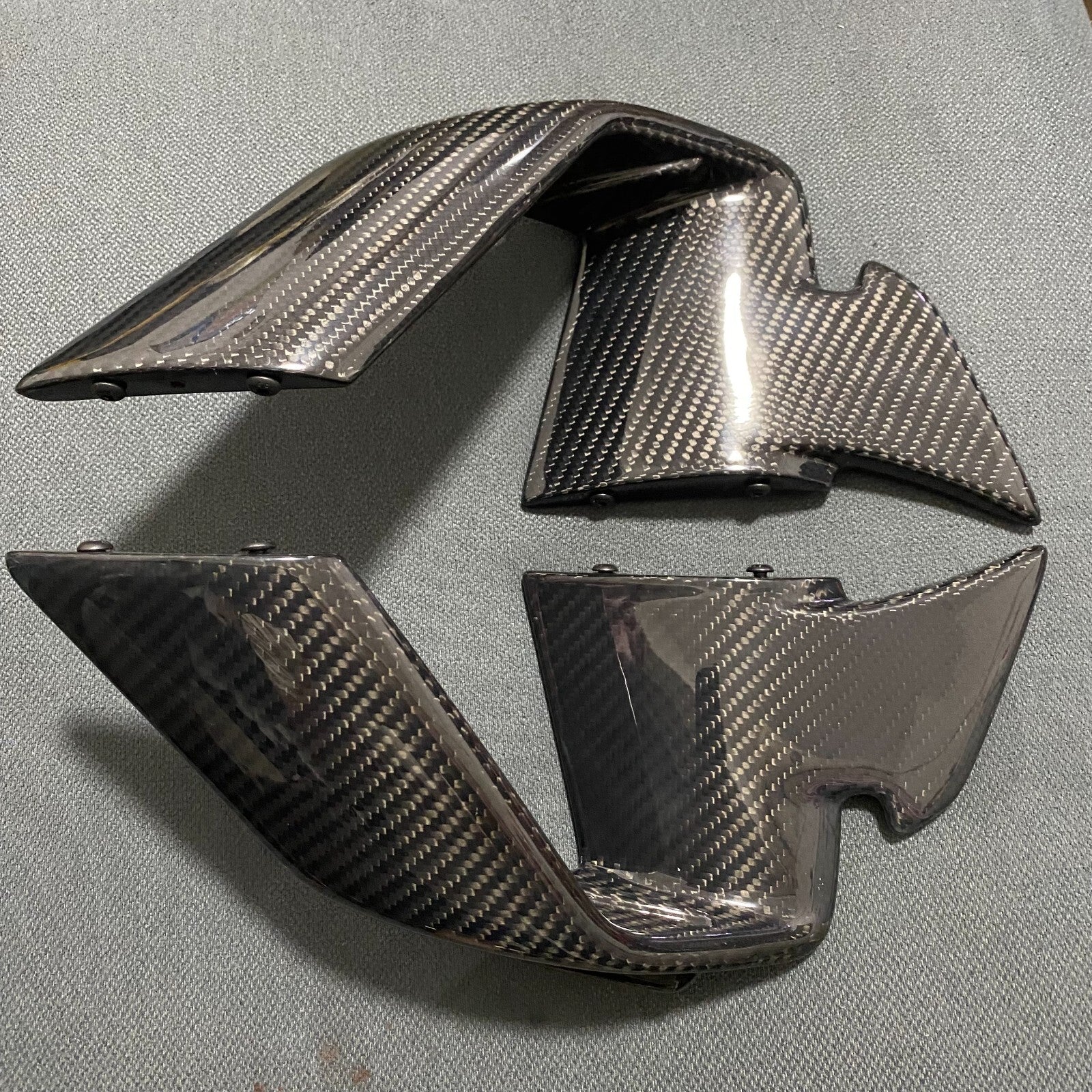 for BMW S1000RR M1000RR 2023 100% Carbon Fiber Front Spoiler Fixed Wind Winglets