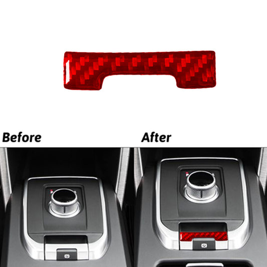 Red Carbon Fiber Console P-Gear Trim for Land Rover Discovery Sport 2015-2019