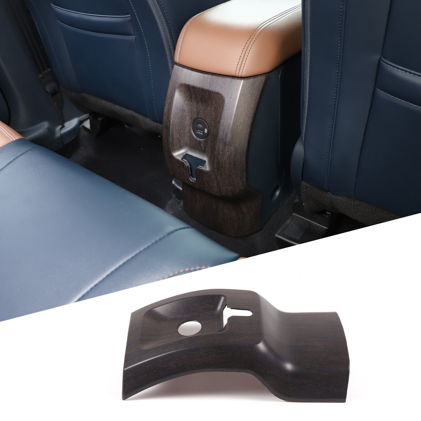 Red ABS interior door A-pillar ventilator cover trim for Corvette C7 2014-2019
