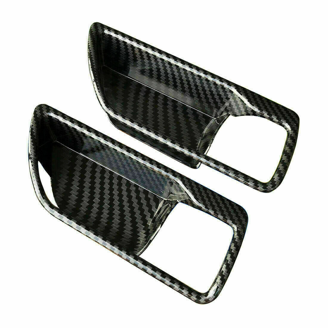 Carbon Fiber Interior Door Bowl Panel Cover Trim for Toyota Highlander 2020-2023
