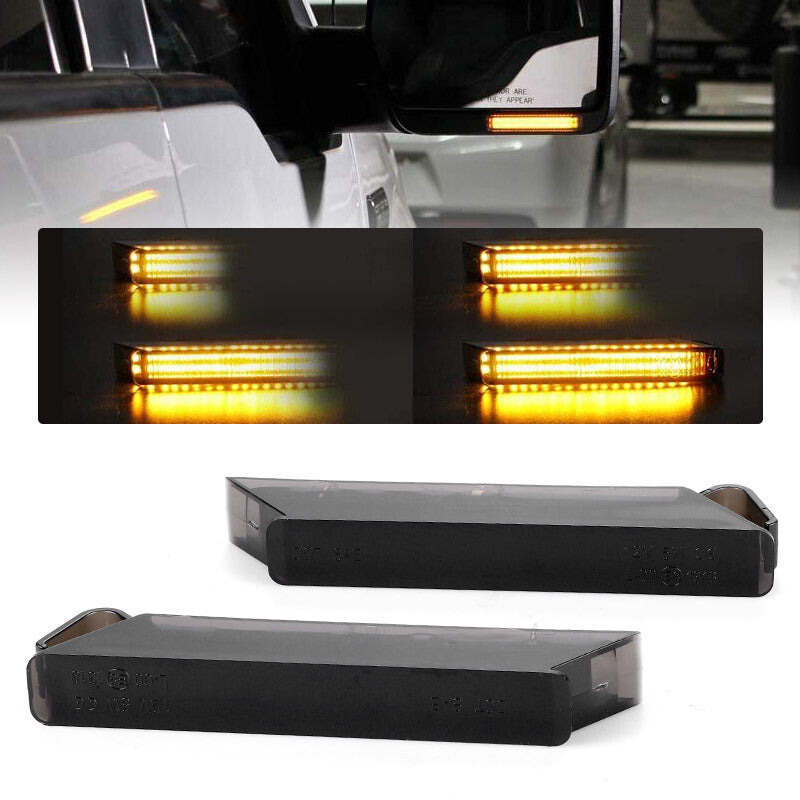 LED Side Under Mirror Sequential Light Turn Signal Lamp for Ford F-150 2004-2014