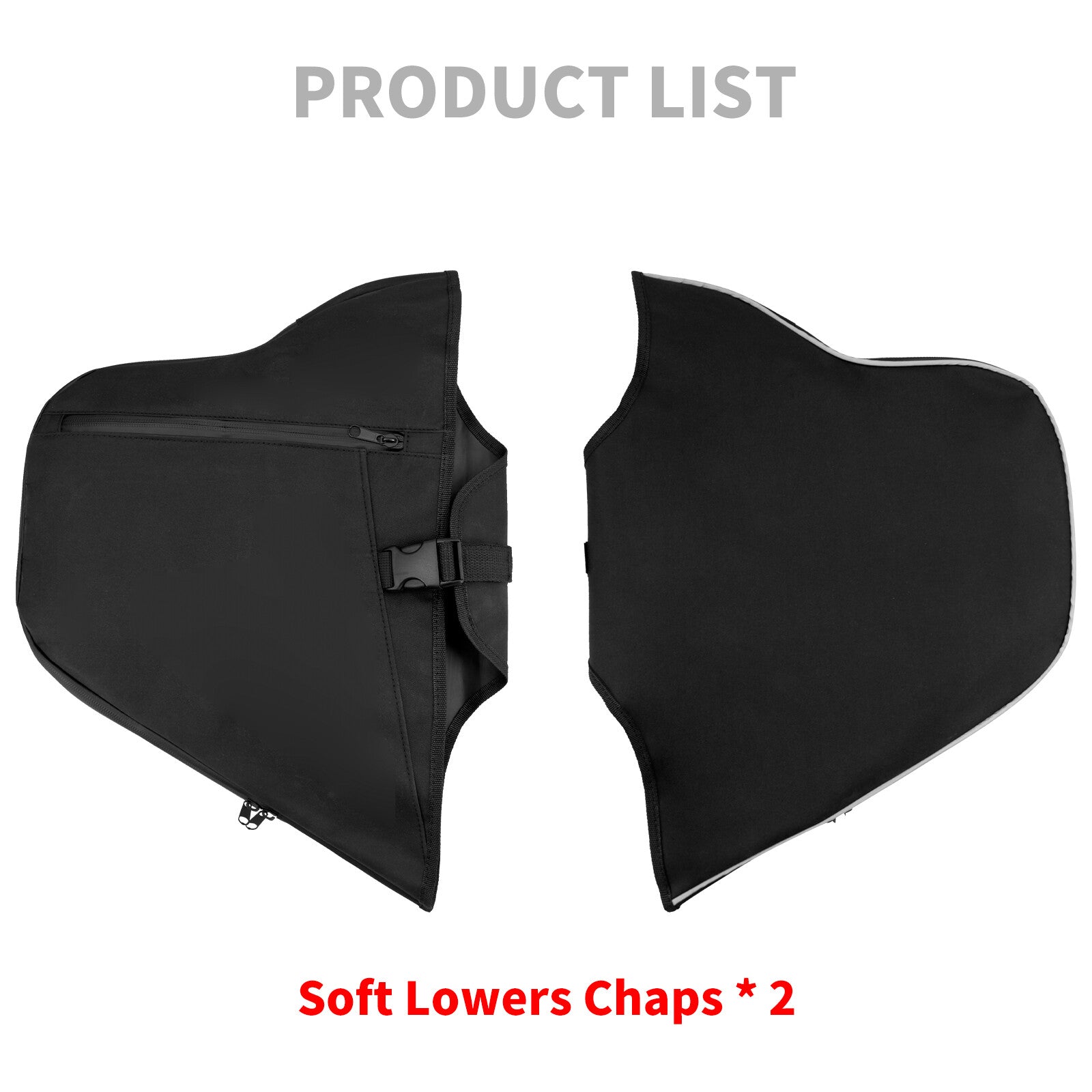 Soft Lowers Chaps Engine Guard Leg Warmer for Harley Softail Breakout 2018-2023