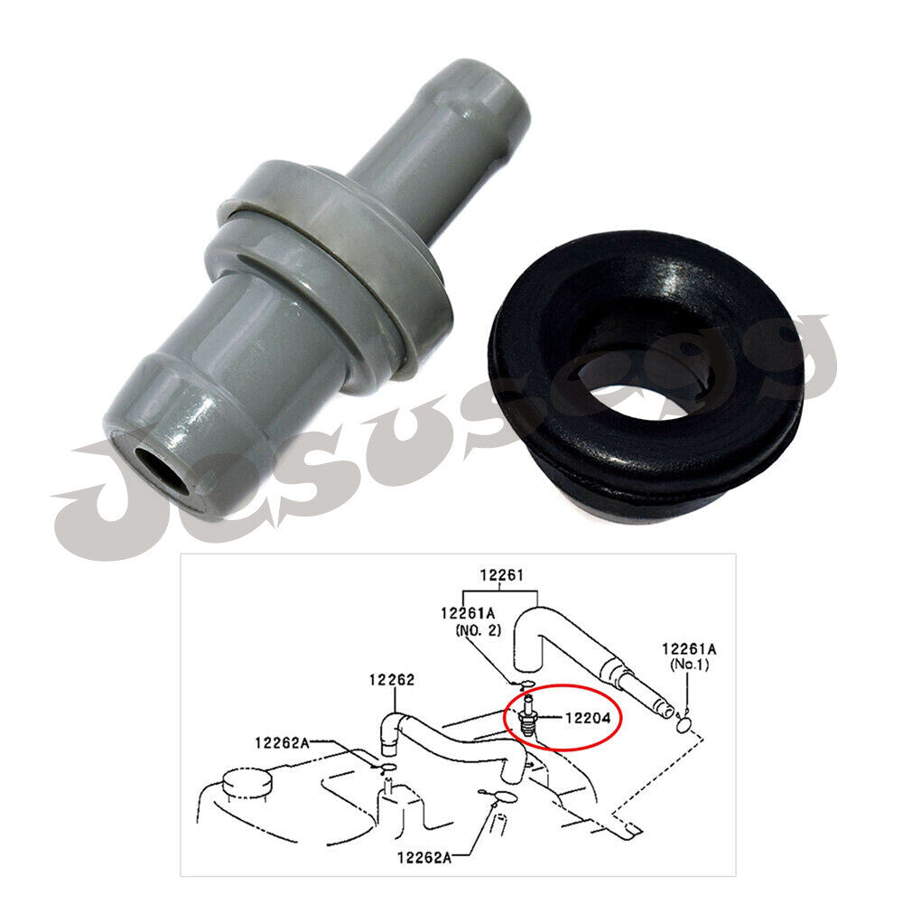 1 Set PCV Valve and Grommet for Kia for Suzuki for Toyota for Corolla 1993-1997 12204-15050
