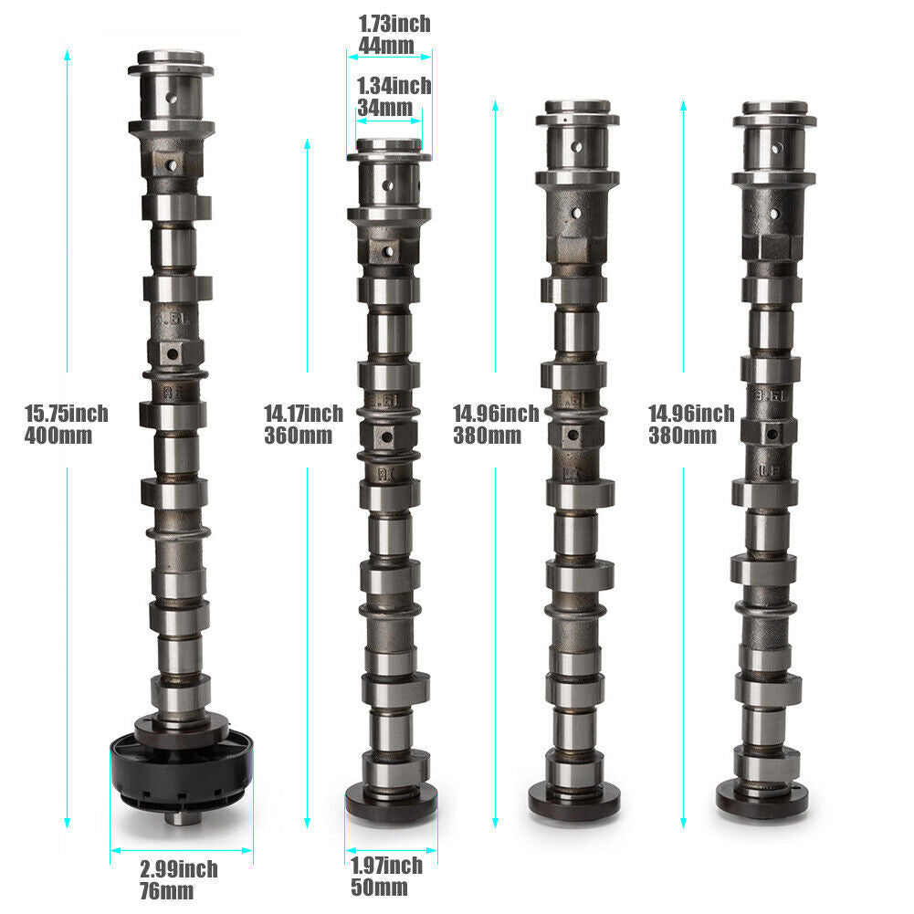 4PCS Engine Camshafts Fit For 2011-2018 for Jeep for Dodge for Chrysler for Ram 3.6L 5184377AG