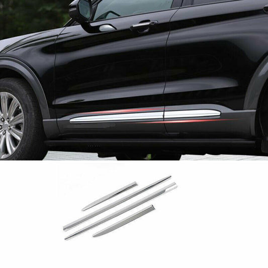 For 2020-2023 for Ford Explorer Chrome ABS Body Side Door Molding Protect Cover Trim
