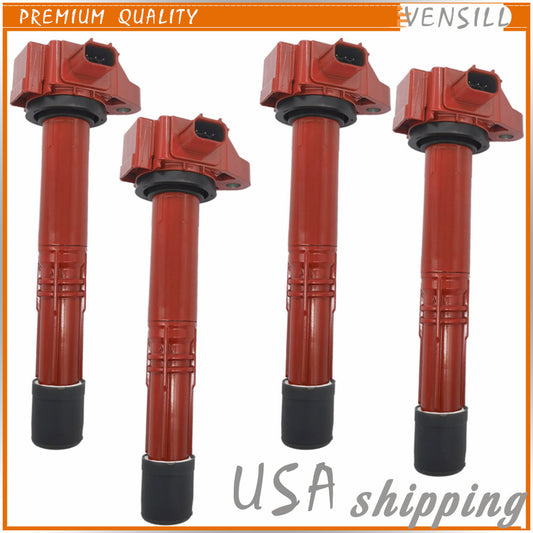 Set of 4 Ignition Coils for Honda Accord CR-V 15-19 for Acura TLX ILX 30520-5A2-A01