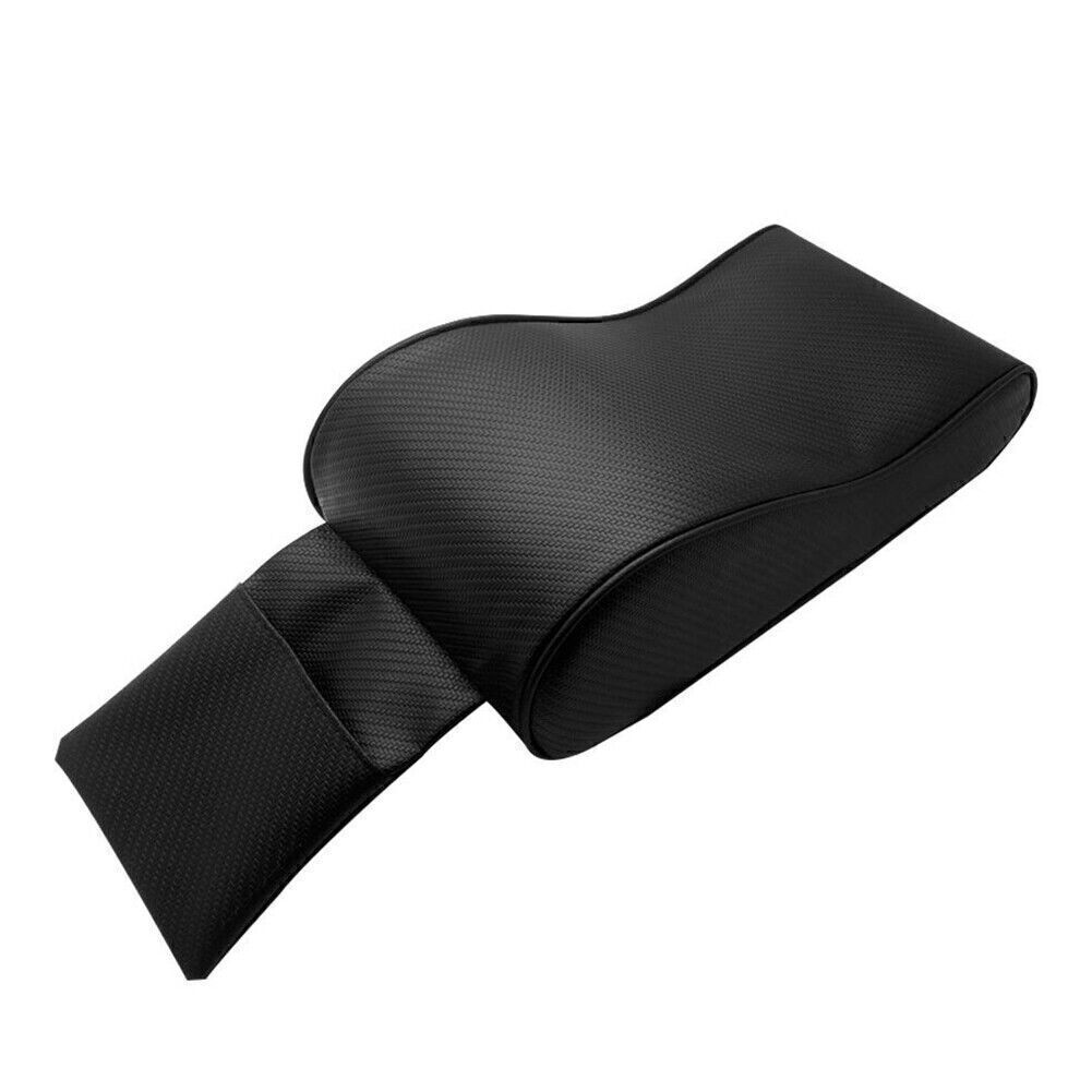 Carbon Fiber Black Car SUV PU Memory Foam Console Armrest Box Cushion Mat Pad