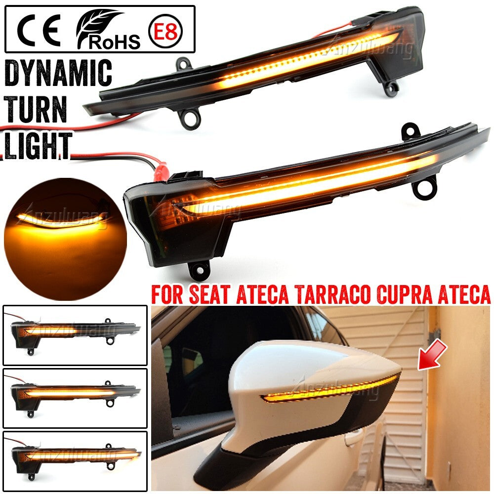Dynamic Turn Signal Light for Seat Ateca for Cupra Ateca for Seat Tarraco 2016-2019