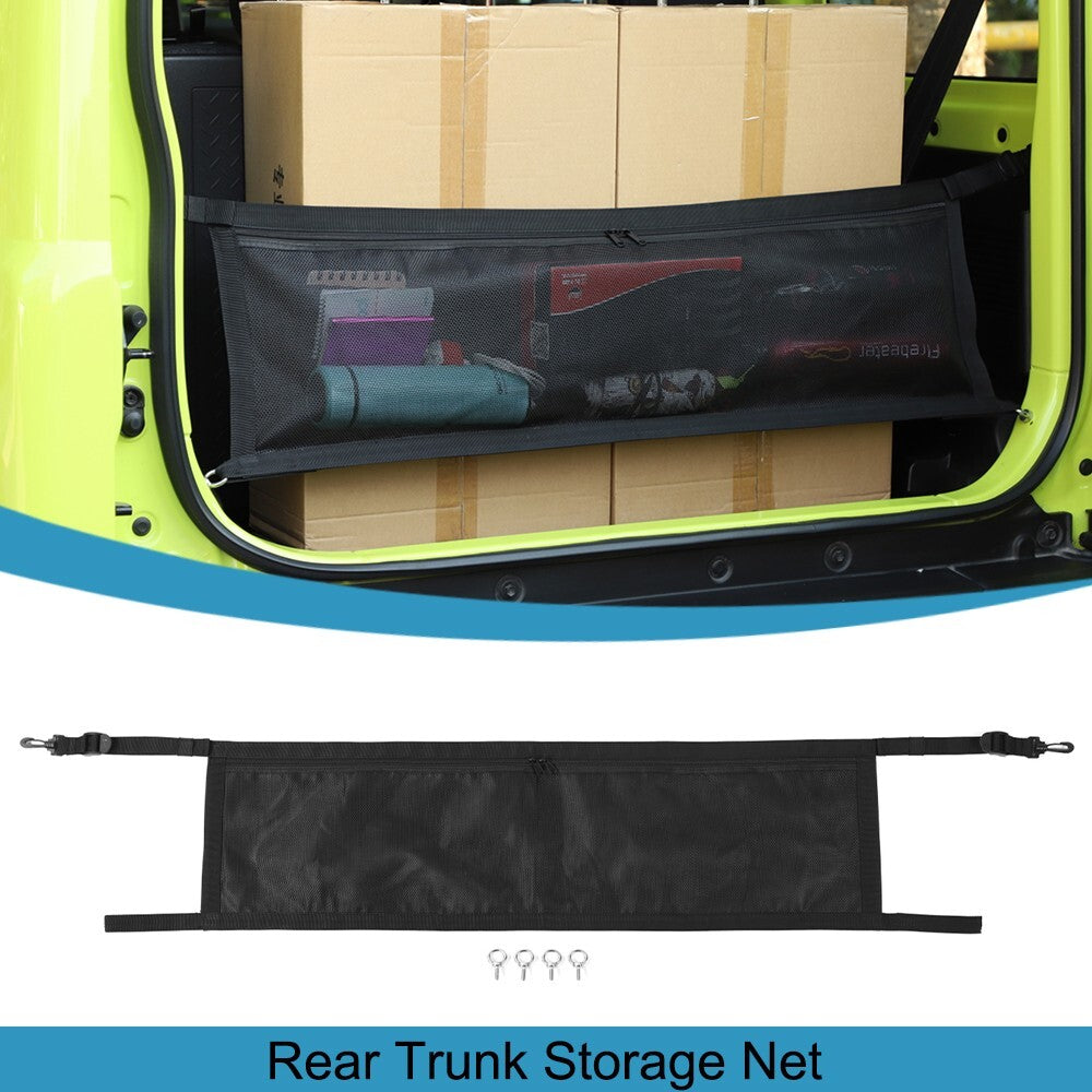Rear Trunk Cargo Net Luggage Storage Bag Organizer for Suzuki for Jimny 2019-2023