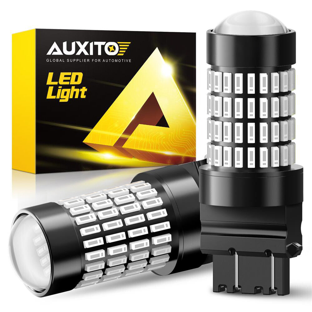 AUXITO LED Red Brake Stop Light Bulb 3157 3057 Super Bright 102H