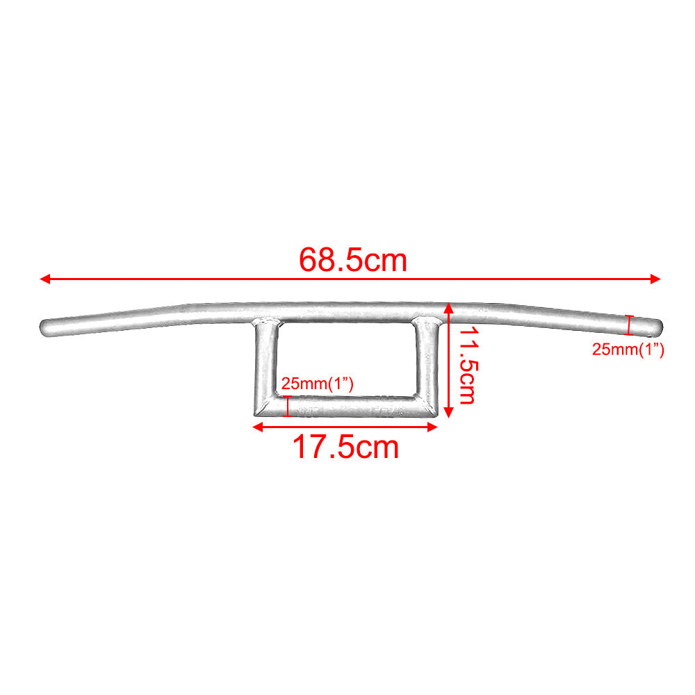 Motorcycle Drag Z-Bar pullback handlebars for Bobber for Suzuki for Honda 1 25mm chrome