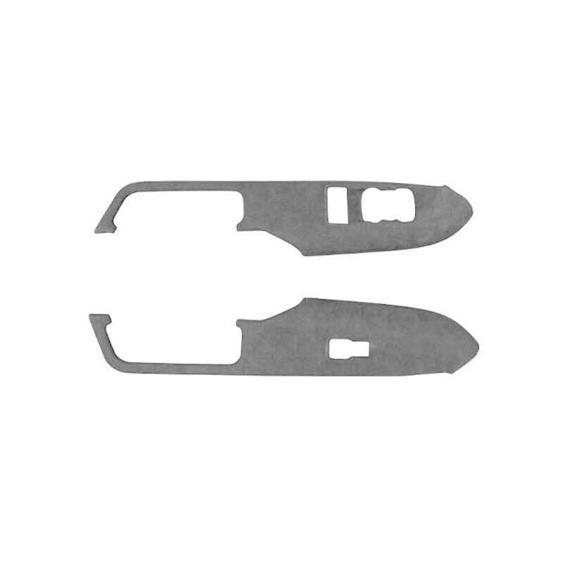 for Ford for Mustang 2015-2022 Black Suede Window Lock Lift Panel Trim Frame 2PCS