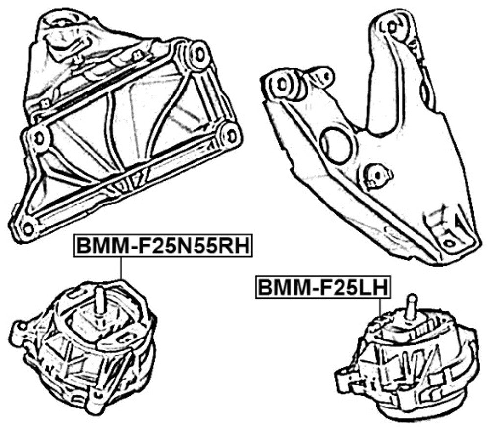 Engine Motor Mount Left for BMW X3 X4 xDrive35i xDrive28i 2011-2018 22116785711