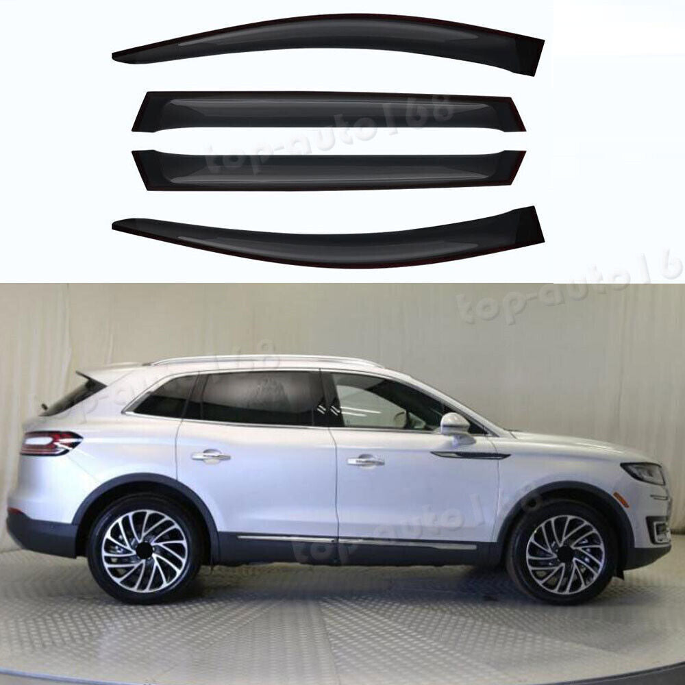 for Lincoln Nautilus 2019-23 Smoke Window Trims Visors Sun Rain Guard Vent Cover