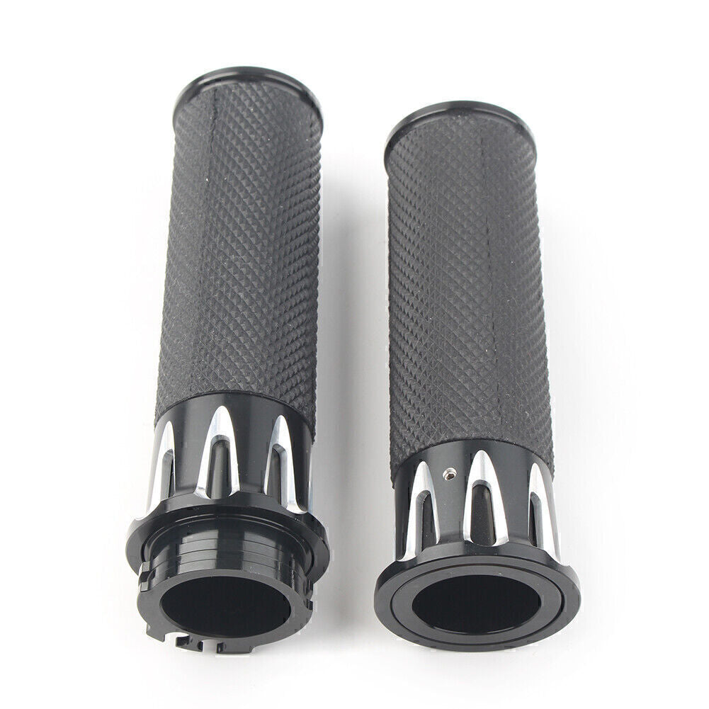 1 CNC Handgriff Griffe Lenker f¨¹r for Harley Touring Street Glide Softail Dyna