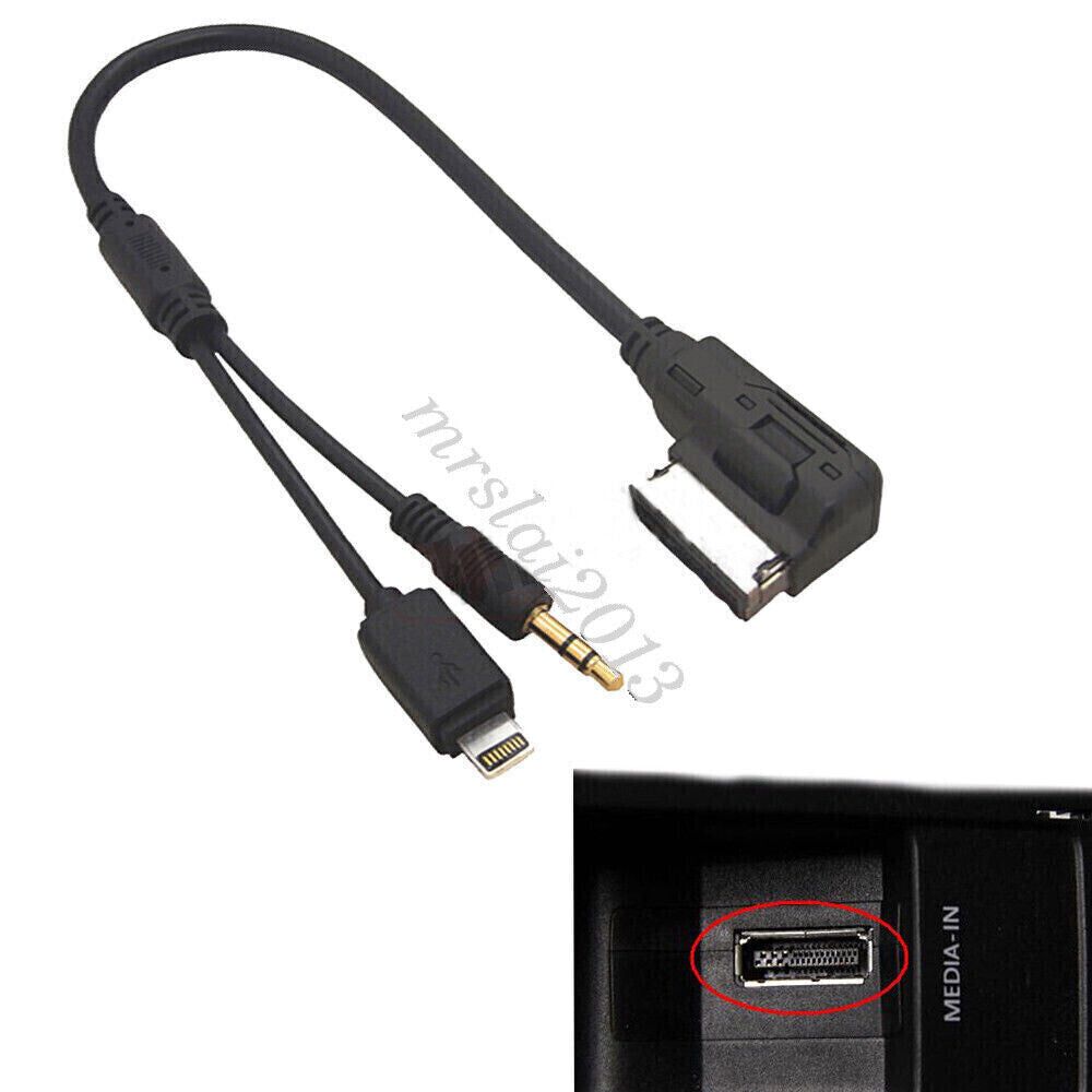 for Mercedes for Benz To Music Interface Charge Adapter Audio USB AUX AMI Cable