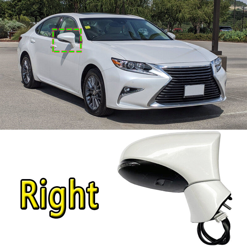 Applicable to 2013-2018 for Lexus ES350, right-side view power door mirror with heated lights.
