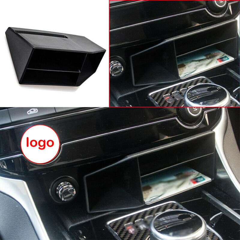 Matte Black Central Console Storage Box Trim for Jaguar F-PACE 2021-2022 1PCS