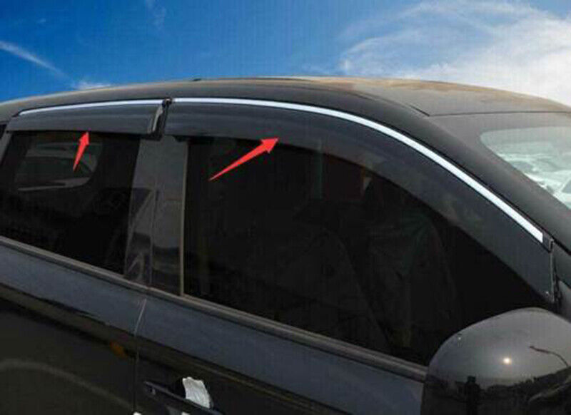 for Mitsubishi Outlander 2013-21 Window Sun Vent Visor Rain Guards Deflector 4x