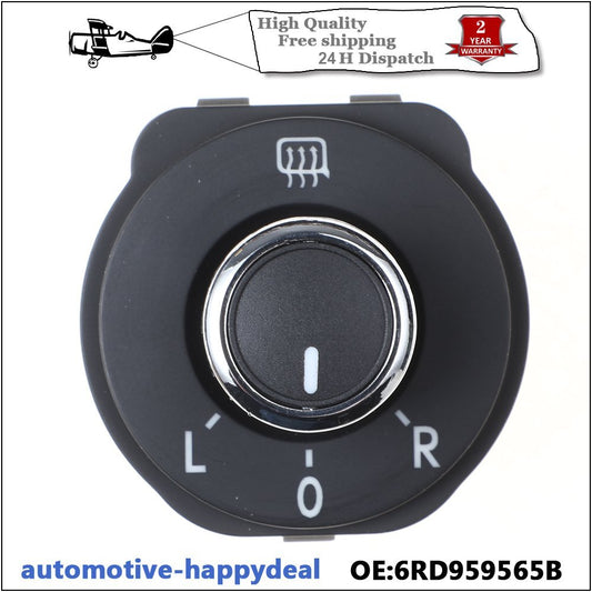 Rearview Mirror Adjust Knob Button Switch for VW POLO 6R 6C HATCBACK
