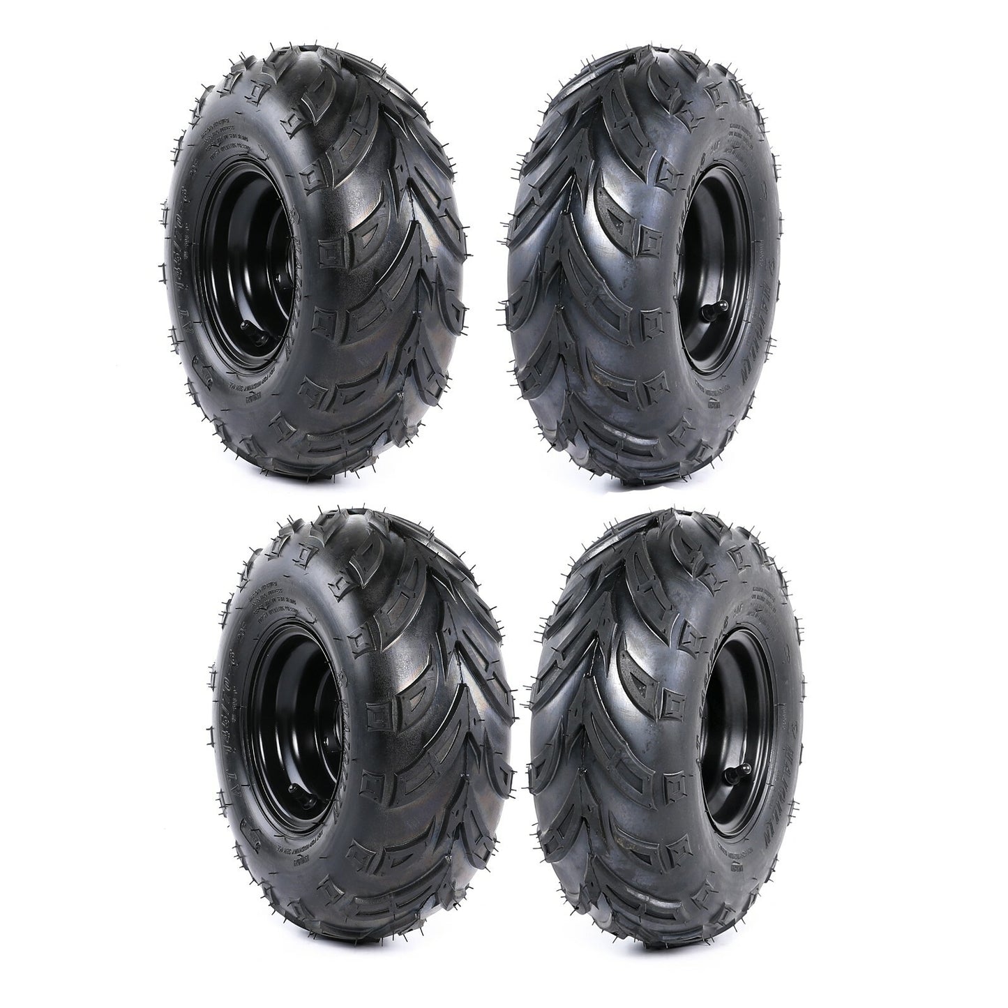 (4) x 145/70-6 tires with rims 50 70 90 110cc Taodao four-wheel all-terrain vehicle go-kart 4-wheel