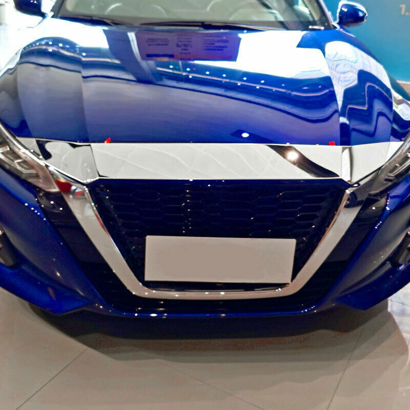 Chrome Front Grille Grill Engine Hood Strip for Nissan Altima/Teana 2019-2022