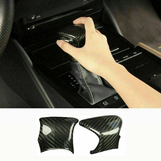 for Lexus ES350/300H 2019-2022 Carbon Fiber Look Car Gear Shift Knob Cover Trim