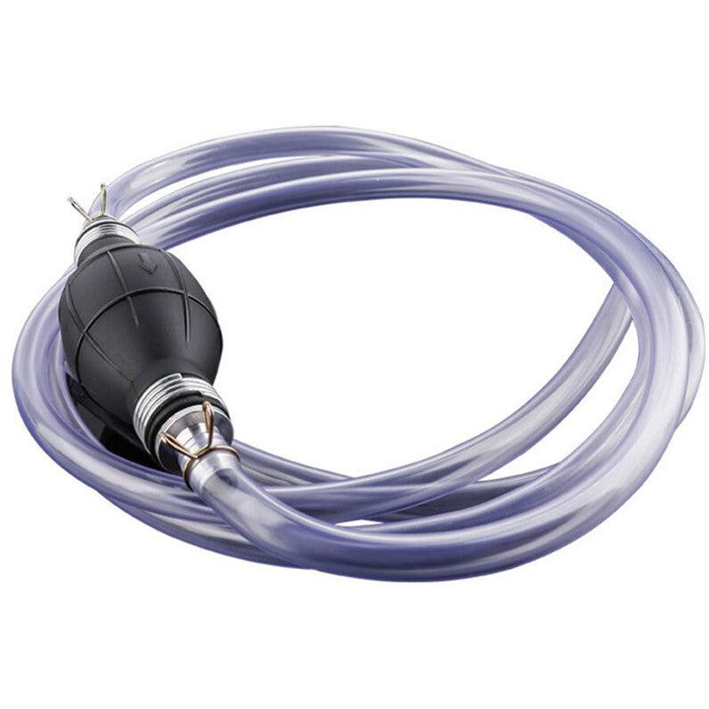 Car 8mm Bulb Oil Transfer One Way Fuel Valve Pump Hose Hand Gasoline Diesel Tool