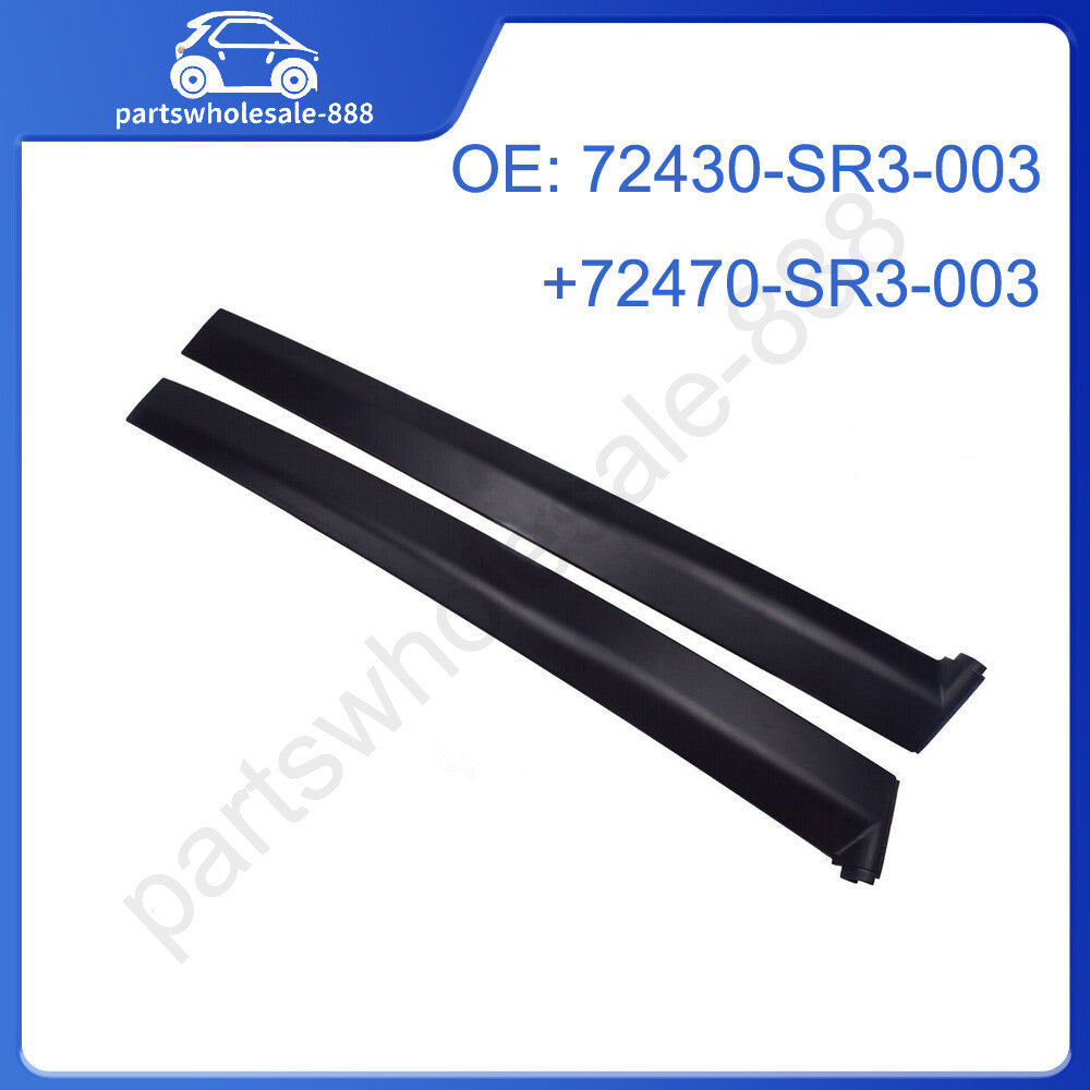 Left  Right Side Door Pillar Trim 2PCS For 1991-1995 for Honda for Civic 1.5L 1.6L