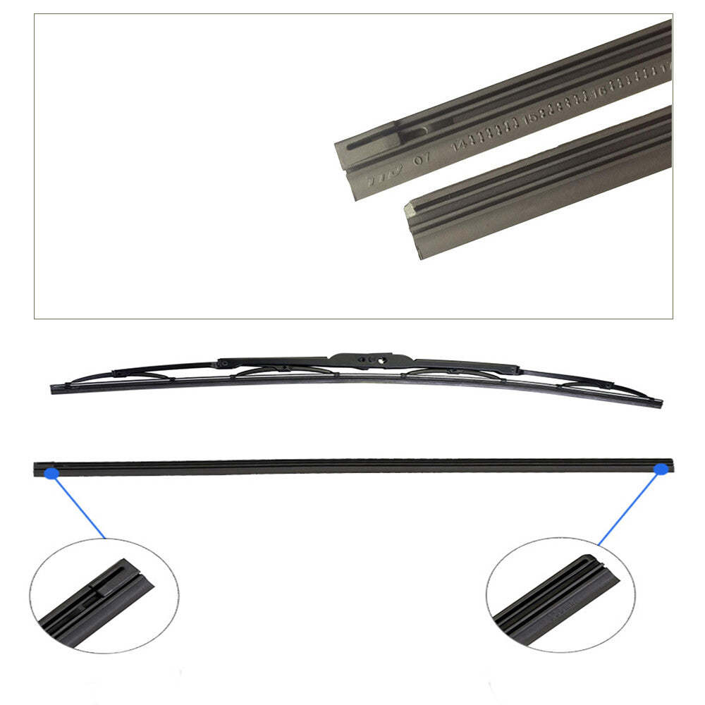4-Piece Pack of 18-inch Car Frame Windshield Scraper Replacement Strips