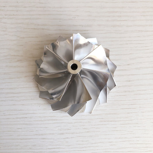 K16 Reverse 59.00/76.00 mm 7+7 Blade Performance Turbine Blank Compressor Wheel