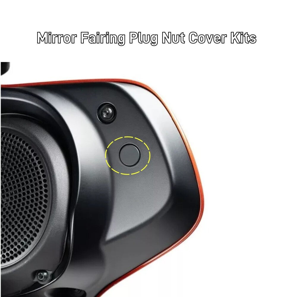 Black Inner Fairing Mirror Plugs for Harley Street Glide FLHX FLHXSE 2023 2024