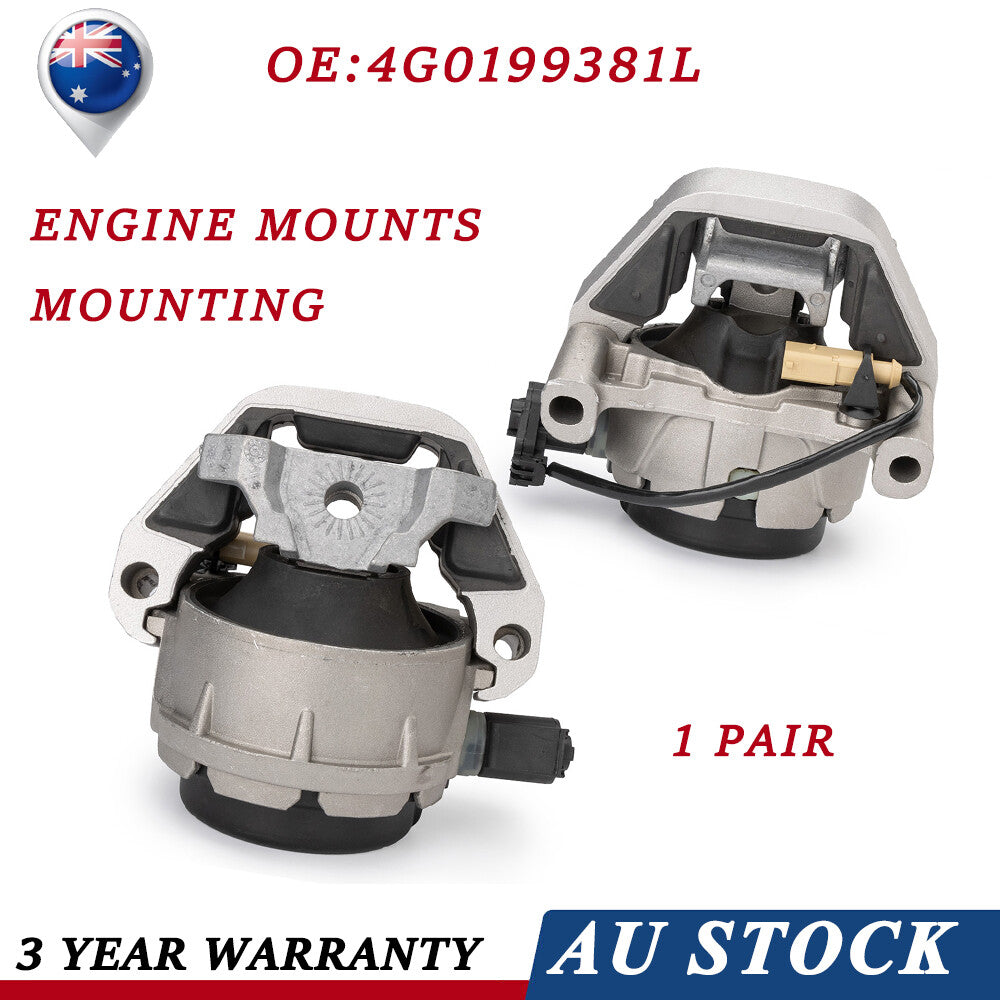 2X For 2012-2018 for Audi for A6 A7 Quattro 4G0199381L Front Left+Right Engine Mounts AU