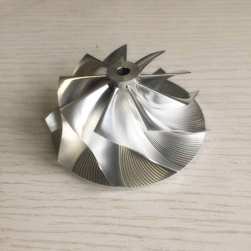 K04 49.62/61.98 mm 9+0 Blade High-Performance Turbine Bill Compressor Wheel