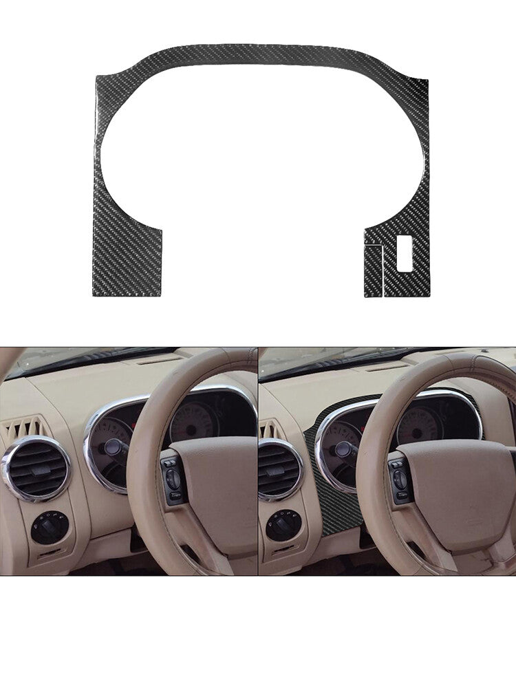 68Pcs for Ford Explorer 2008-2010 Carbon Fiber Full Interior Kit Cover Trim