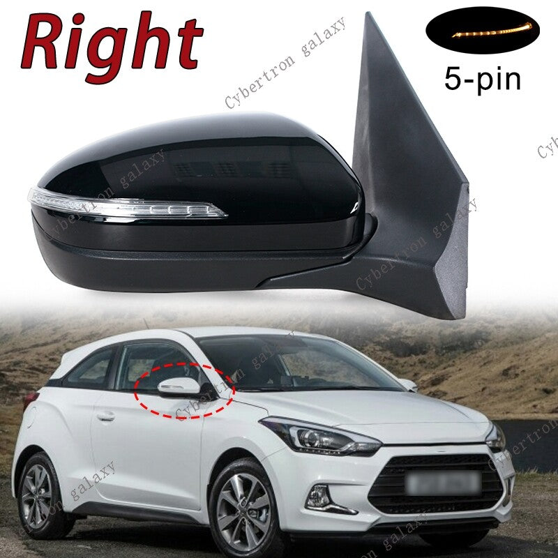 RH for Hyundai I20 2016-17 Electric Folding Turn Signal Rearview Mirror Assembly