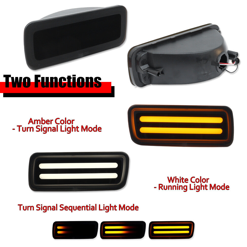 SWITCHBACK Dynamic Amber and White DRLs/Turn Signals for Chevrolet Camaro 85-92