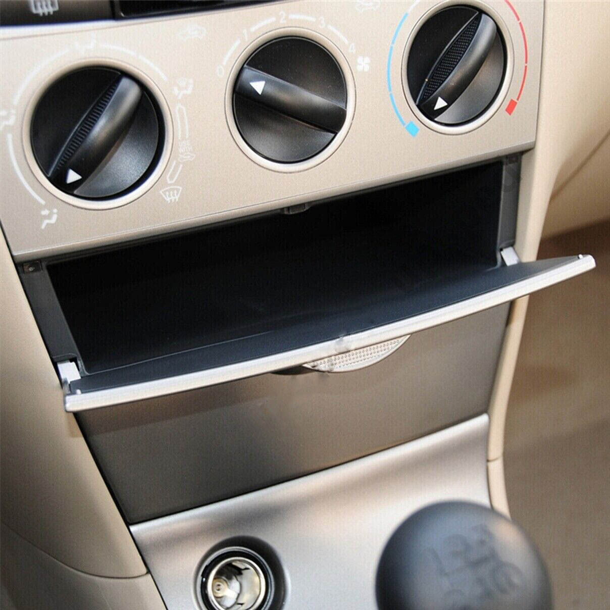 Silver Front Center Console Storage Box Panel Cover for Toyota for Corolla 03-08