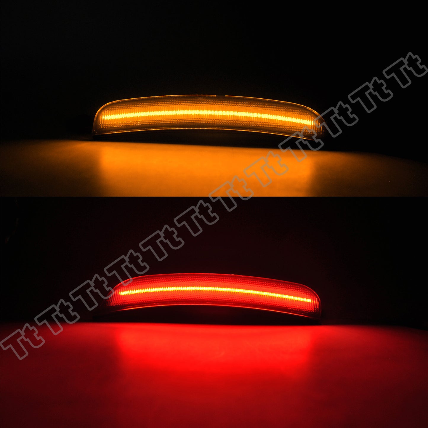 4x Smoked Front and Rear LED Side Marker Lights for 2015-2022 for Dodge Chargers