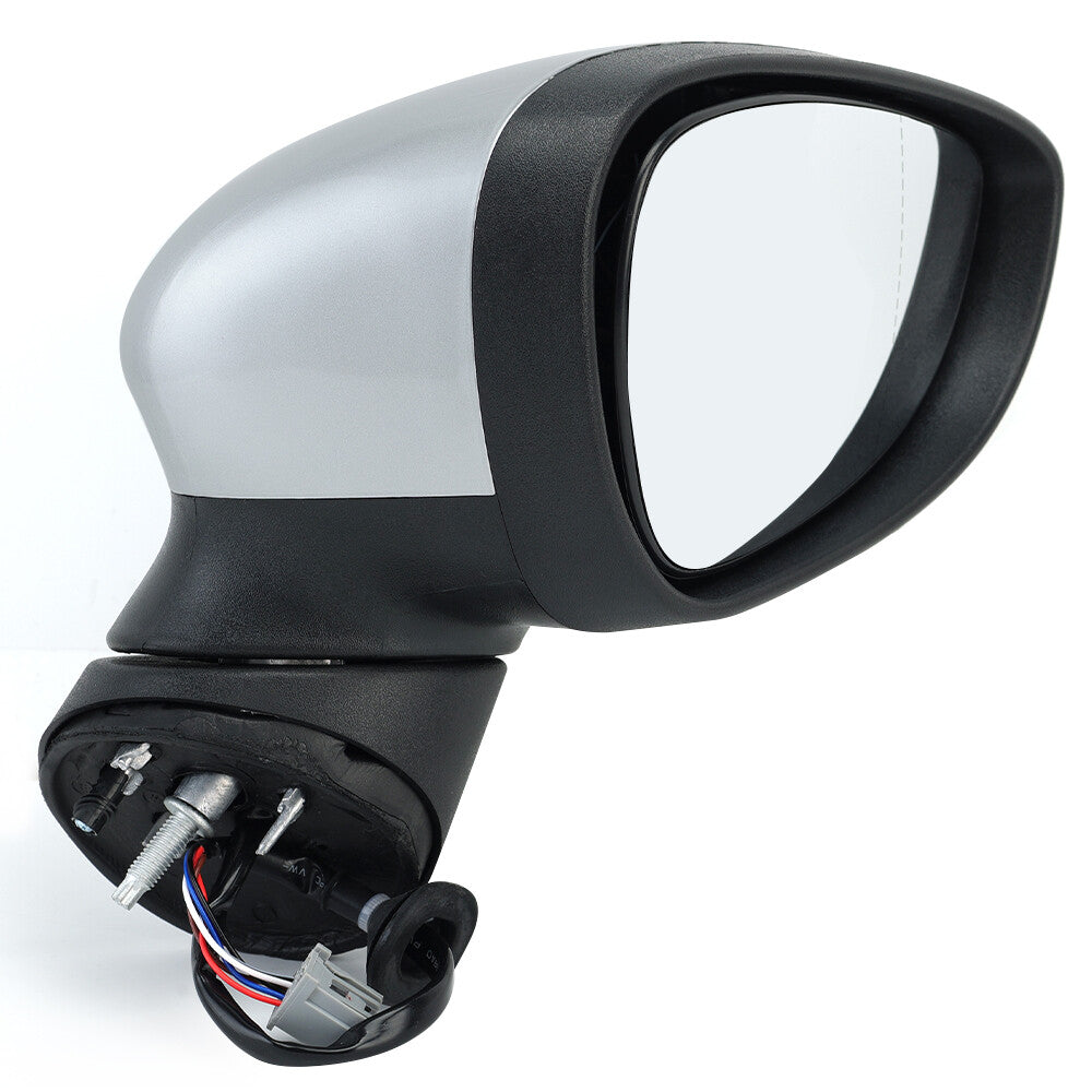 F¨¹r for Ford Fiesta MK7 08-12 Rechts Spiegel Beheizbar Manuell Spiegelglas Silber