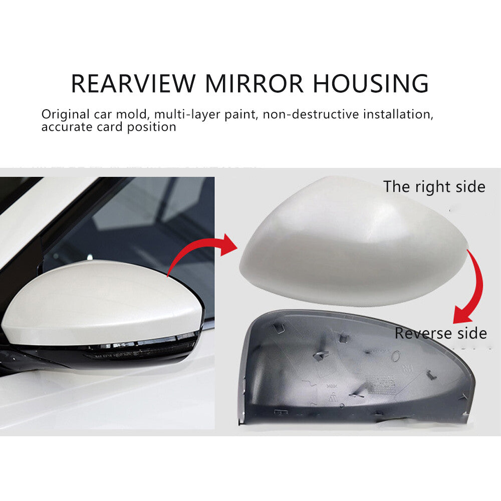 Right passenger side rearview mirror cover for Nissan Altima 2019-22 Silver