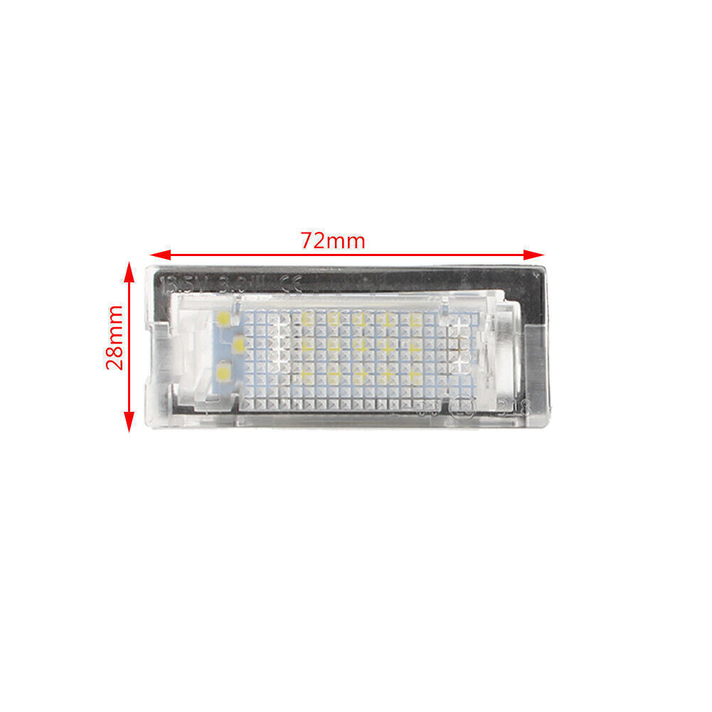 2pcs LED Number License Plate Lights Lamp Fit for BMW E39 5D 5 Door Wagon Touring