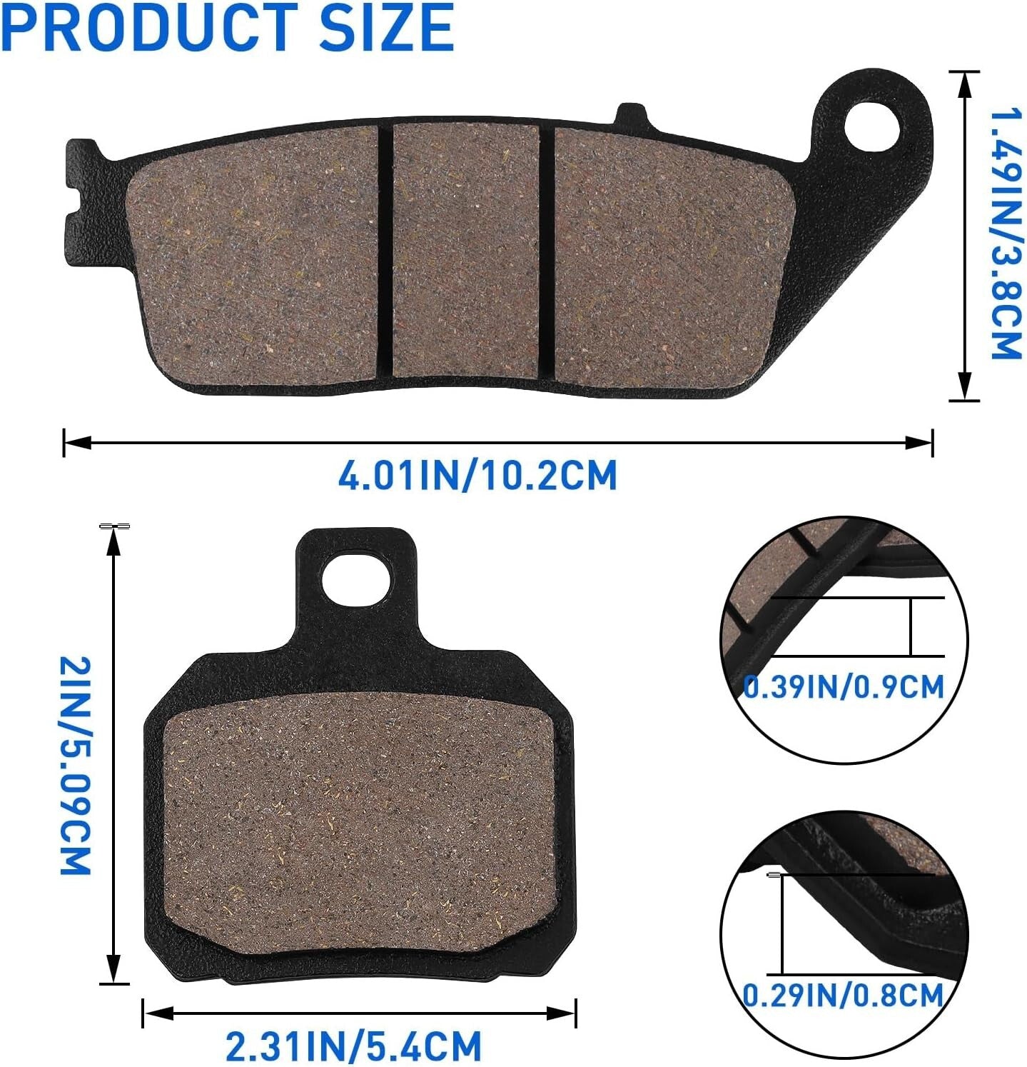 Brake Pads for Yamaha - See YP 125 R 2010-2015,X-Max 125 (2DM/ R/Caliper)