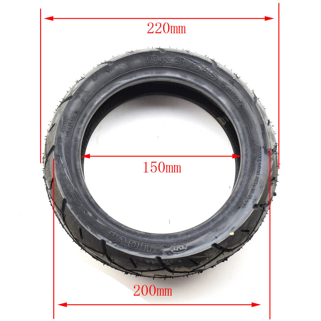 9 Inch 9x3.0-6 Vacuum Tyre Tubeless Tire Electric Scooter for Mini Motorcycle wheel