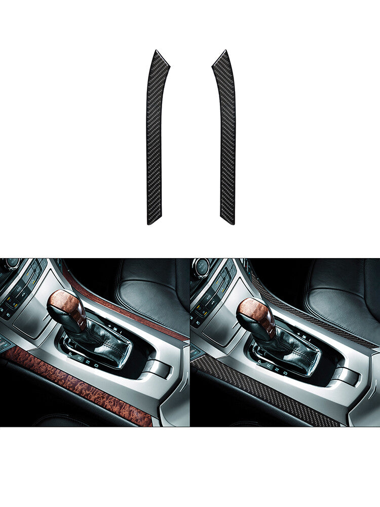 2X Gear Shift Trim Strip Cover Panel Carbon Fiber for CADILLAC CTS SPORT 2008-UP