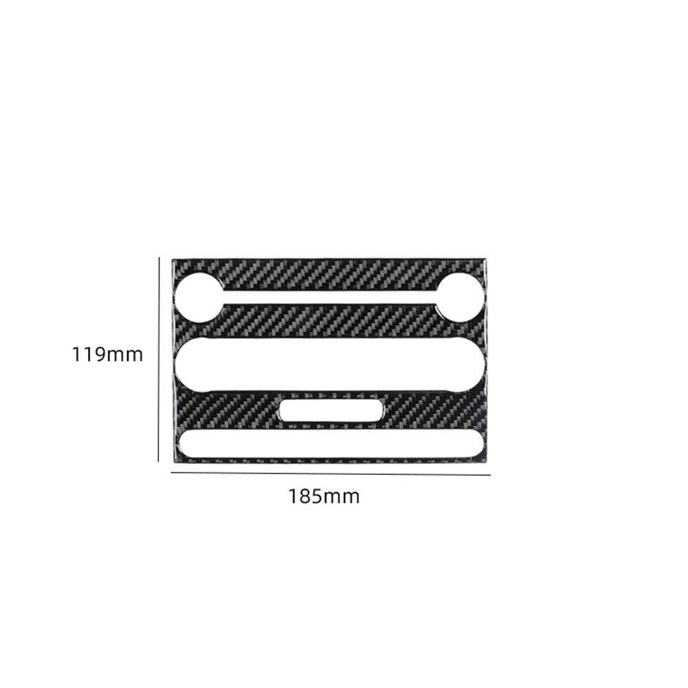 Carbon fiber interior radio console protective cover trim for Ford F-150 04-08